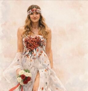 Un abito della collezione Art Haute Couture di Fridami.