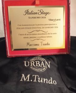 Tundo Massimo premiazione cena di gala Italian Stage sanremo 2026