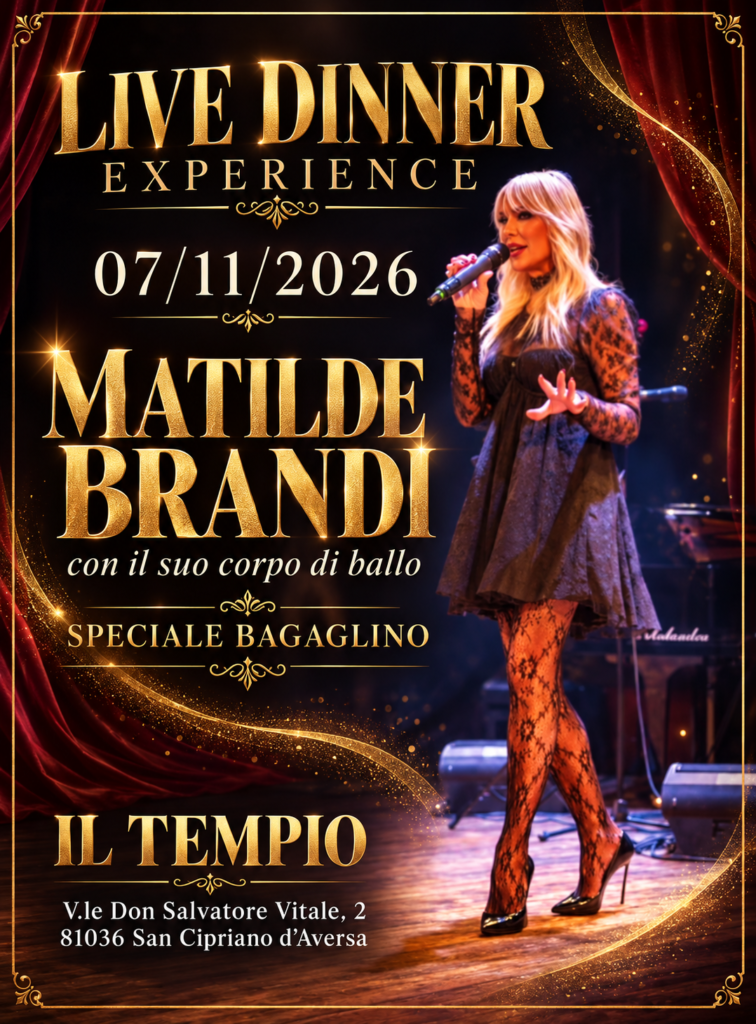 Matilde Brandi – Evento Live Dinner Experience